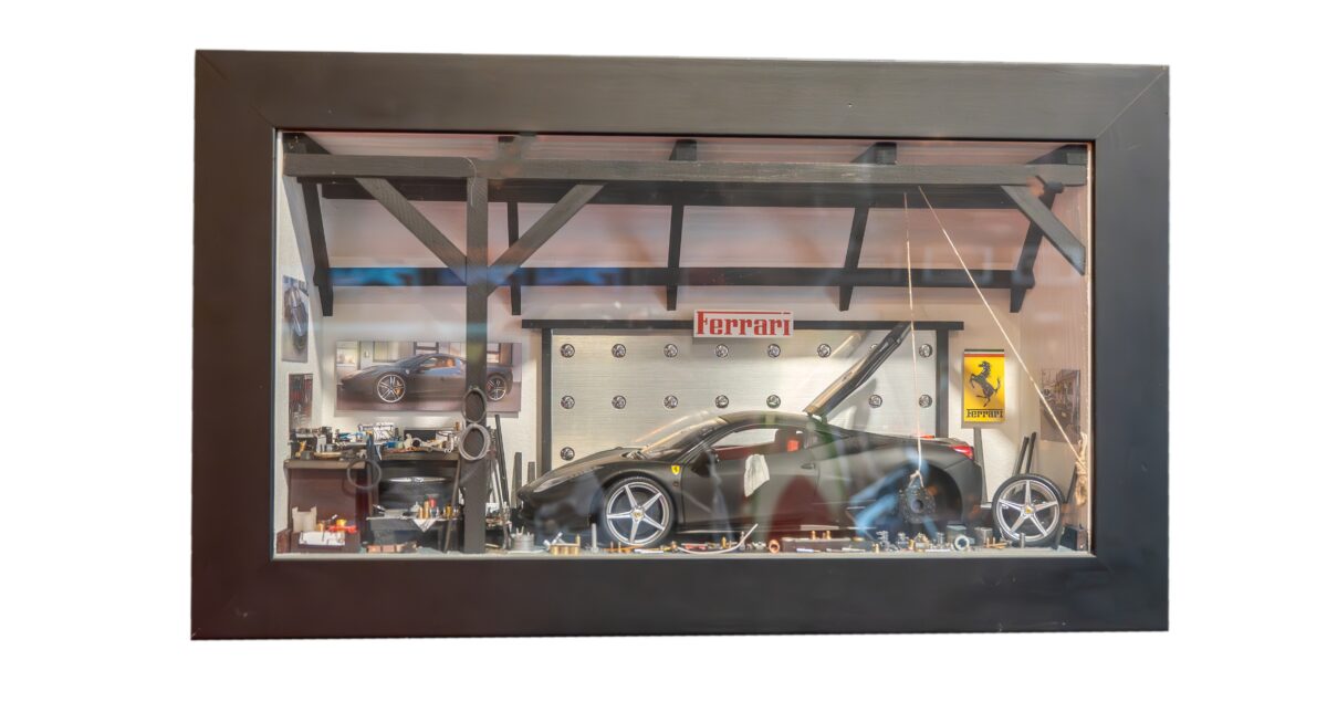 FERRARI 458 ITALIA – SHADOW BOX – Mille Miglia Gallery